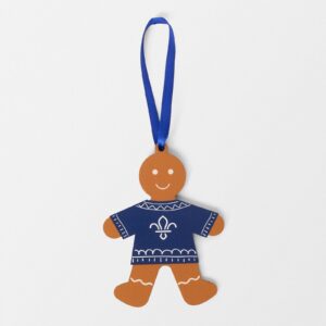 Fleur de lis gingerbread decoratie