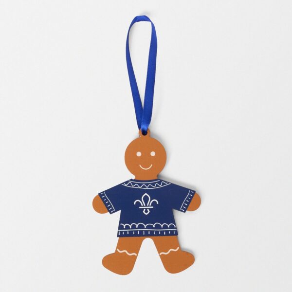 Fleur de lis gingerbread decoratie