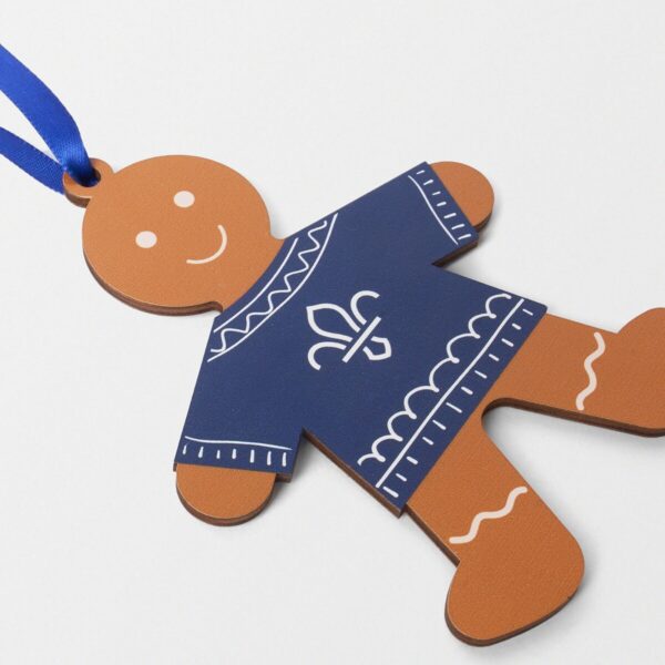 Fleur de lis gingerbread decoratie - Afbeelding 2