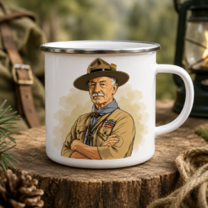 Emaille Baden Powell mok
